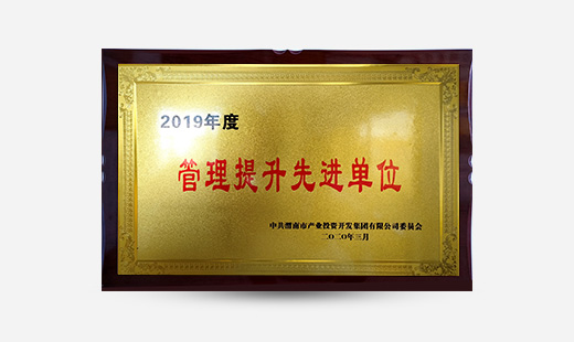 2019年度管理提升先進單位